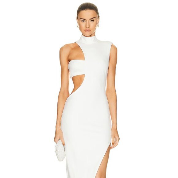 Fwrd Dresses & Skirts - NICHOLAS - Azza Asym Exposed Bra Midi Dress